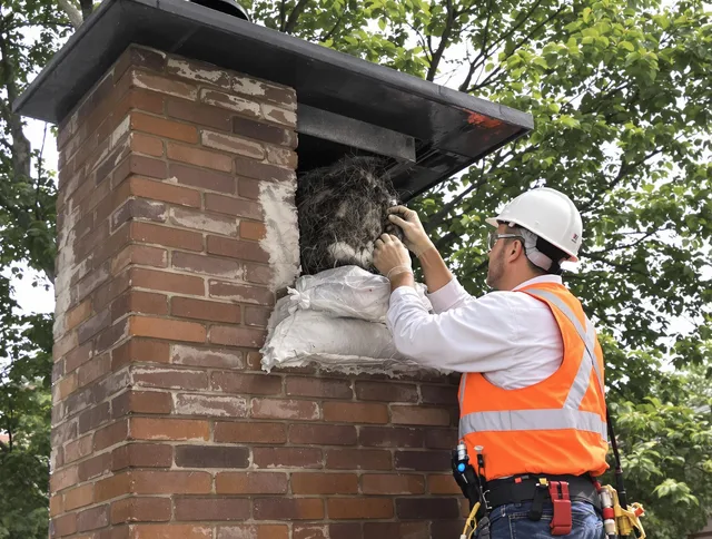 Humane removal of debris and animals by Cheshire Chimney Sweep in Cheshire, CT