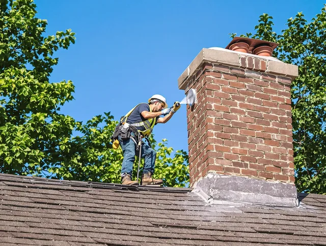 Cheshire Chimney Sweep performing an inspection with advanced tools in Cheshire, CT