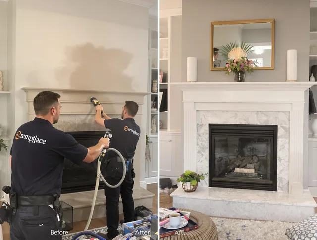 Professional soot removal by Cheshire Chimney Sweep team in Cheshire, CT